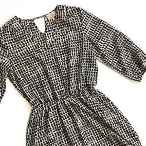 COLLECTIVE CONCEPTS • black white pattern dress